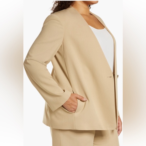 Vince Plus Size Tan Blazer - Picture 4 of 9